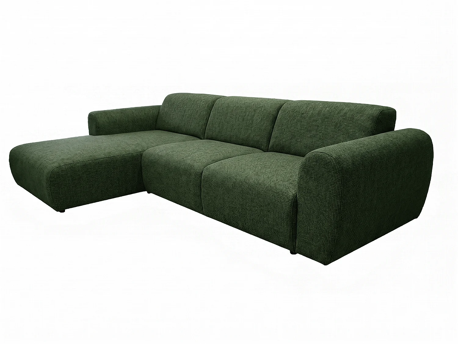 Canapé d’angle Softy – canapé d’angle luxe pour salon, assise moelleuse et élastique, grand canapé 297x180 cm
