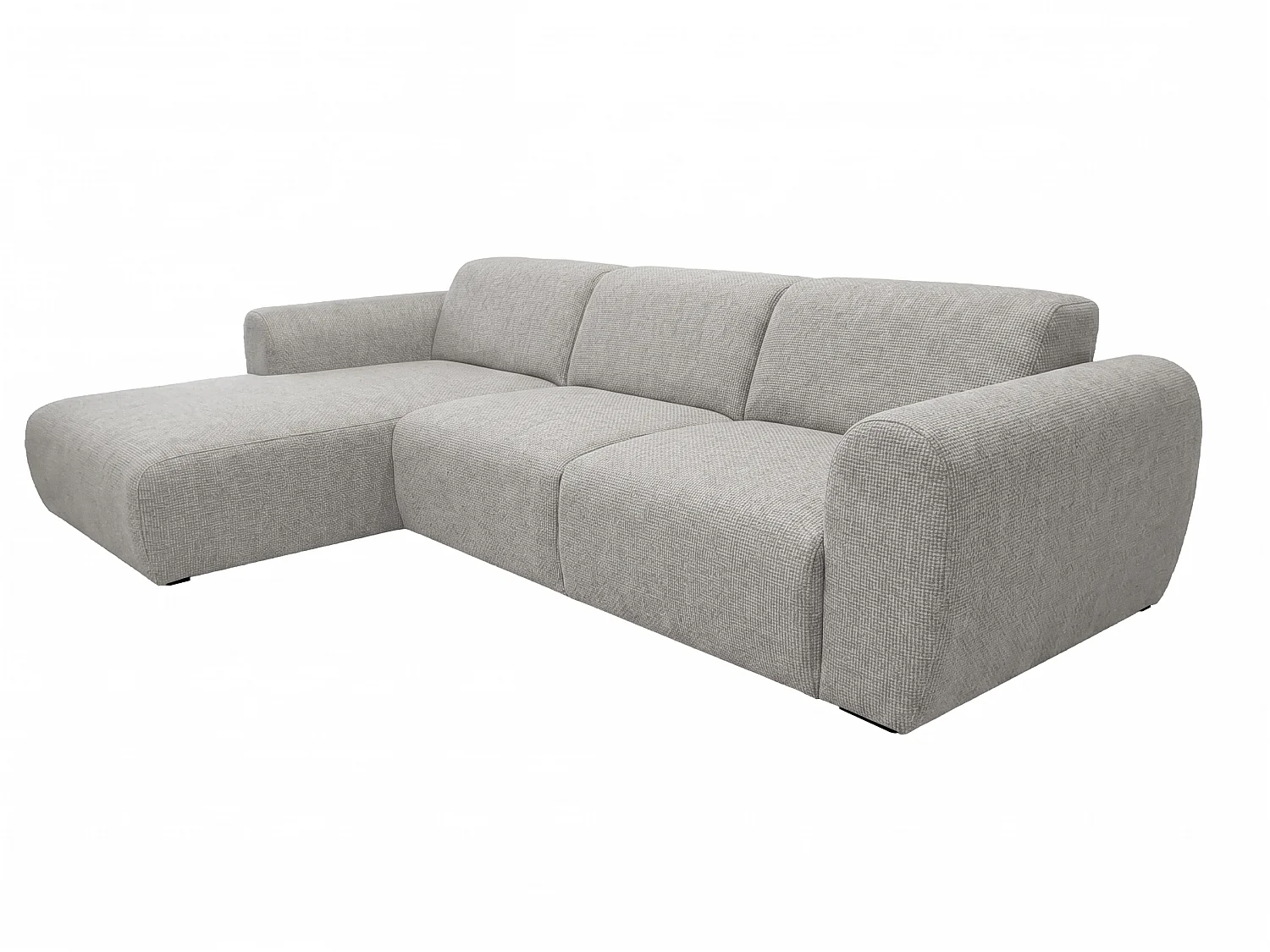 Canapé d’angle Softy – canapé d’angle luxe pour salon, assise moelleuse et élastique, grand canapé 297x180 cm
