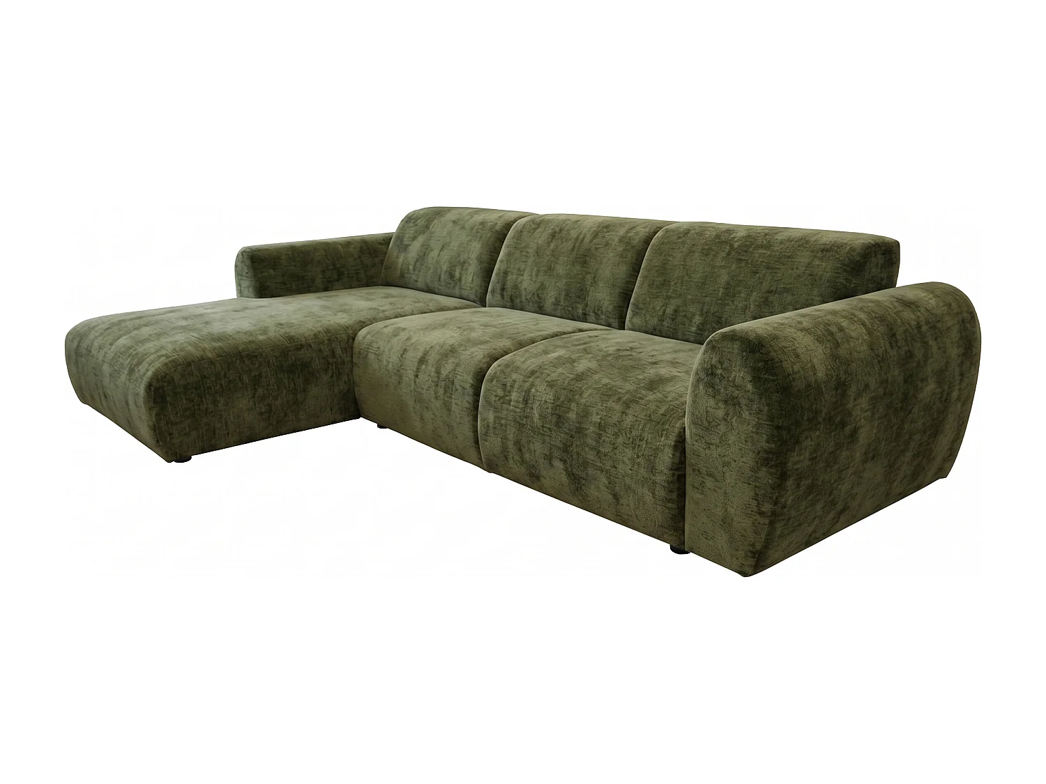 Canapé d’angle Softy – canapé d’angle luxe pour salon, assise moelleuse et élastique, grand canapé 297x180 cm
