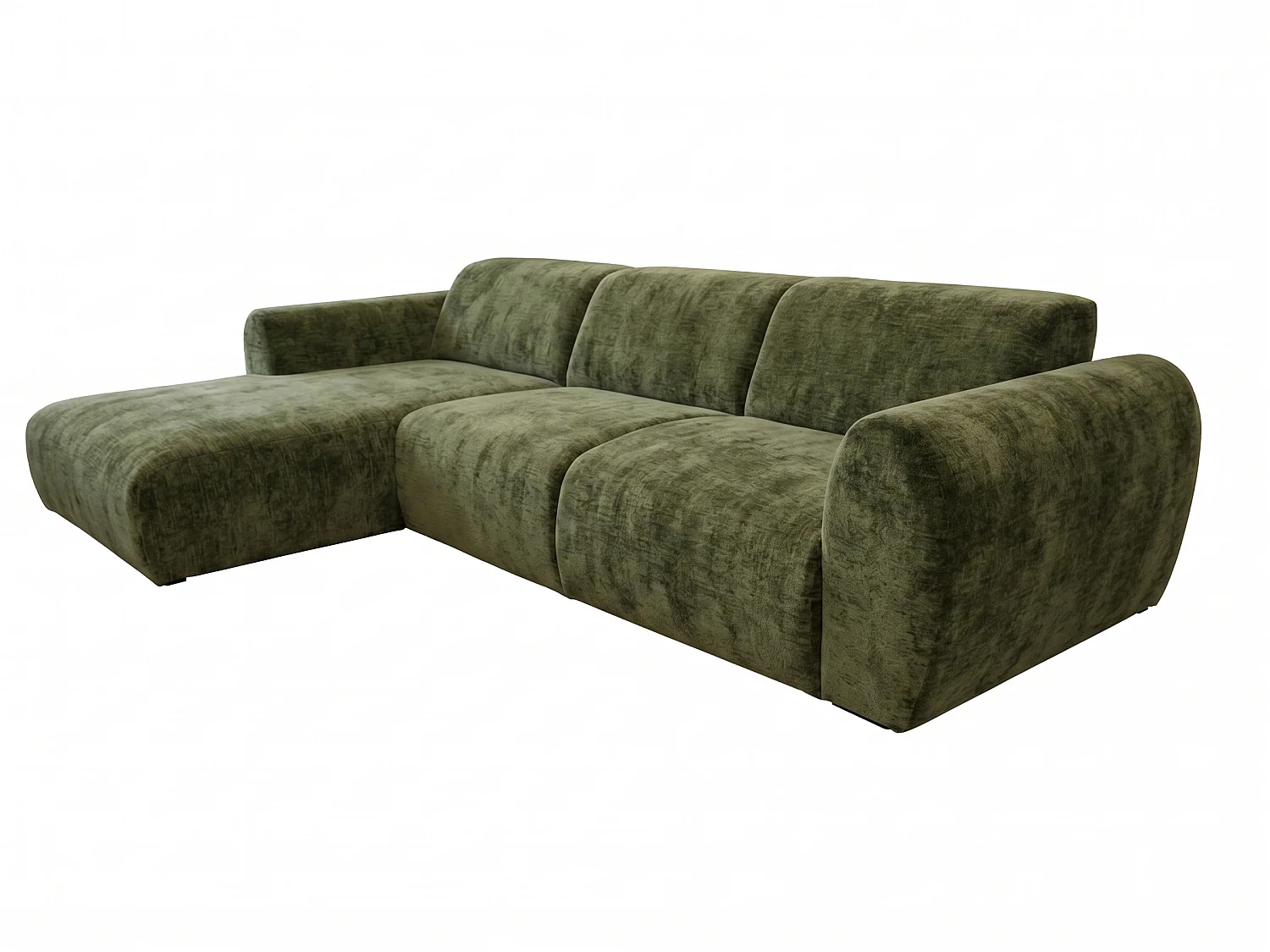 Canapé d’angle Softy – canapé d’angle luxe pour salon, assise moelleuse et élastique, grand canapé 297x180 cm