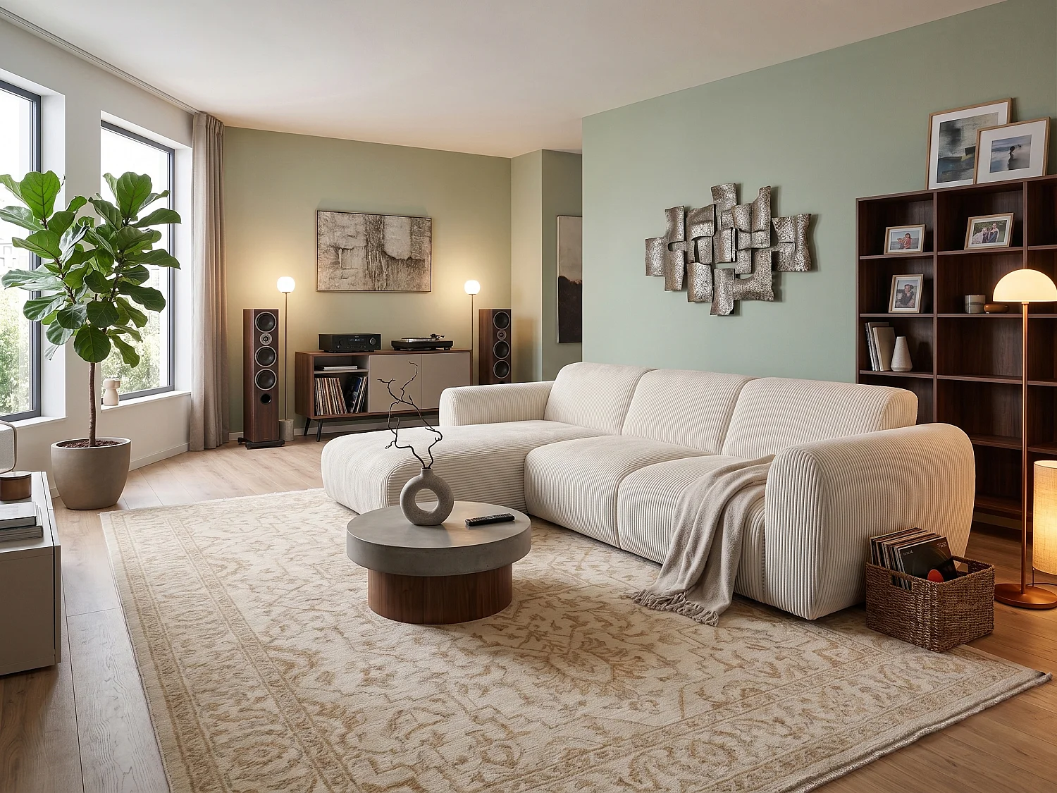 Canapé d’angle Softy – canapé d’angle luxe pour salon, assise moelleuse et élastique, grand canapé 297x180 cm