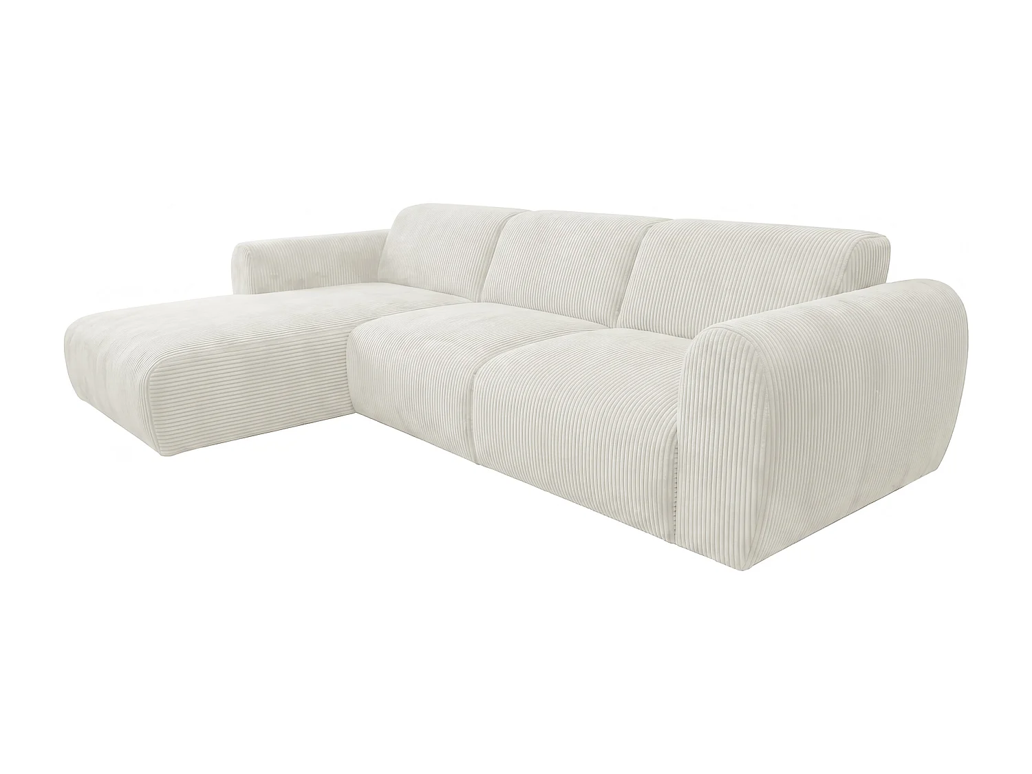 Canapé d’angle Softy – canapé d’angle luxe pour salon, assise moelleuse et élastique, grand canapé 297x180 cm