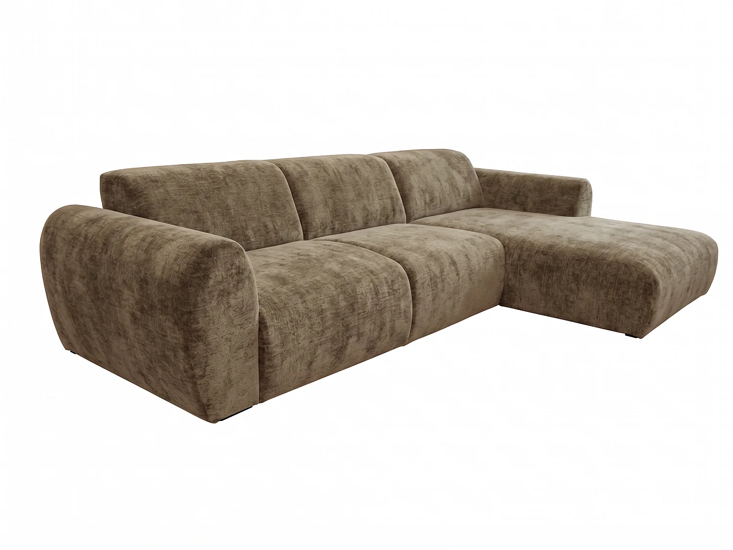 Canapé d’angle Softy – canapé d’angle luxe pour salon, assise moelleuse et élastique, grand canapé 297x180 cm