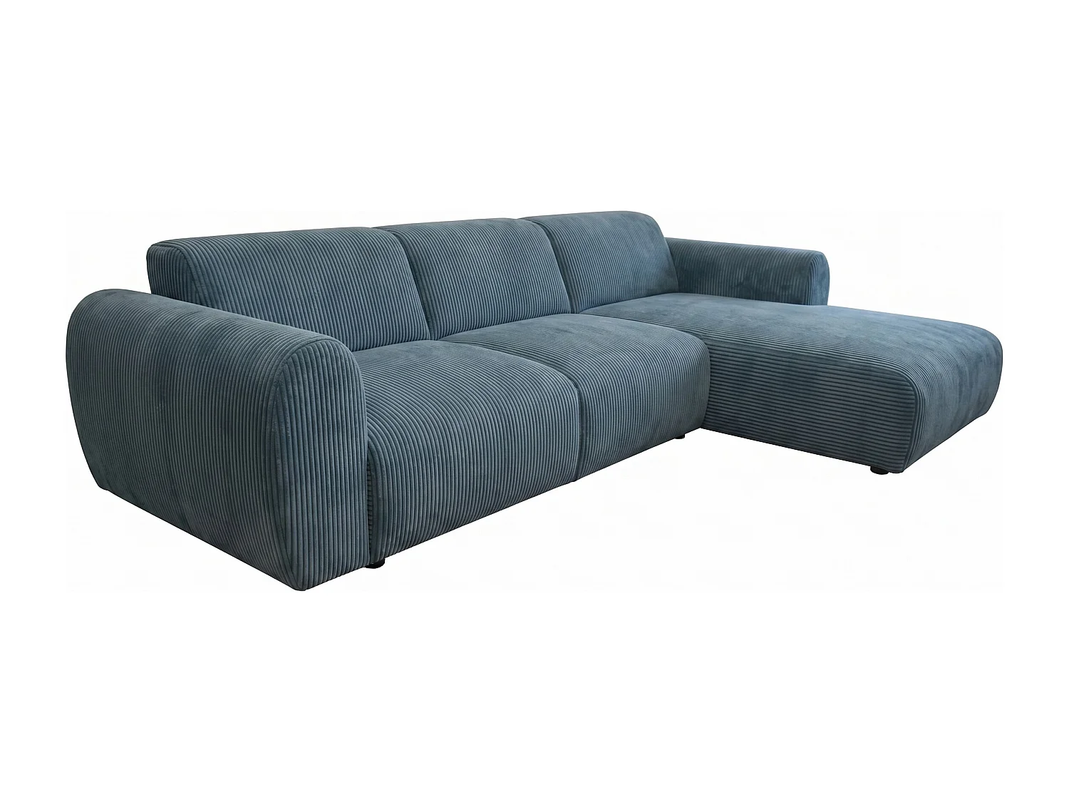 Canapé d’angle Softy – canapé d’angle luxe pour salon, assise moelleuse et élastique, grand canapé 297x180 cm