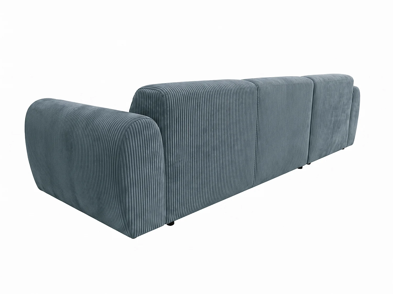 Canapé d’angle Softy – canapé d’angle luxe pour salon, assise moelleuse et élastique, grand canapé 297x180 cm
