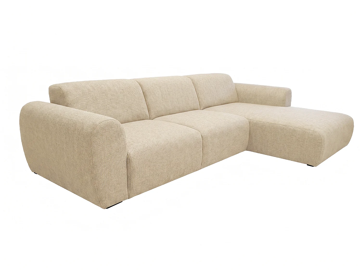 Canapé d’angle Softy – canapé d’angle luxe pour salon, assise moelleuse et élastique, grand canapé 297x180 cm