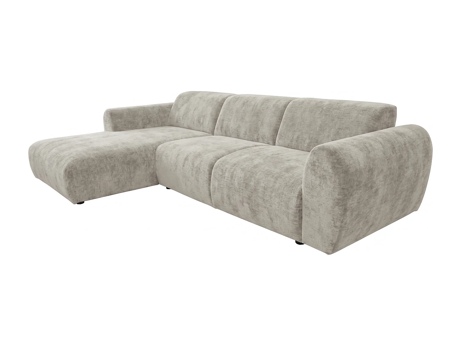 Canapé d’angle Softy – canapé d’angle luxe pour salon, assise moelleuse et élastique, grand canapé 297x180 cm
