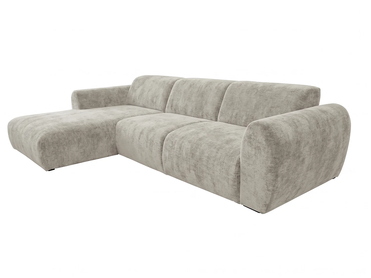 Canapé d’angle Softy – canapé d’angle luxe pour salon, assise moelleuse et élastique, grand canapé 297x180 cm