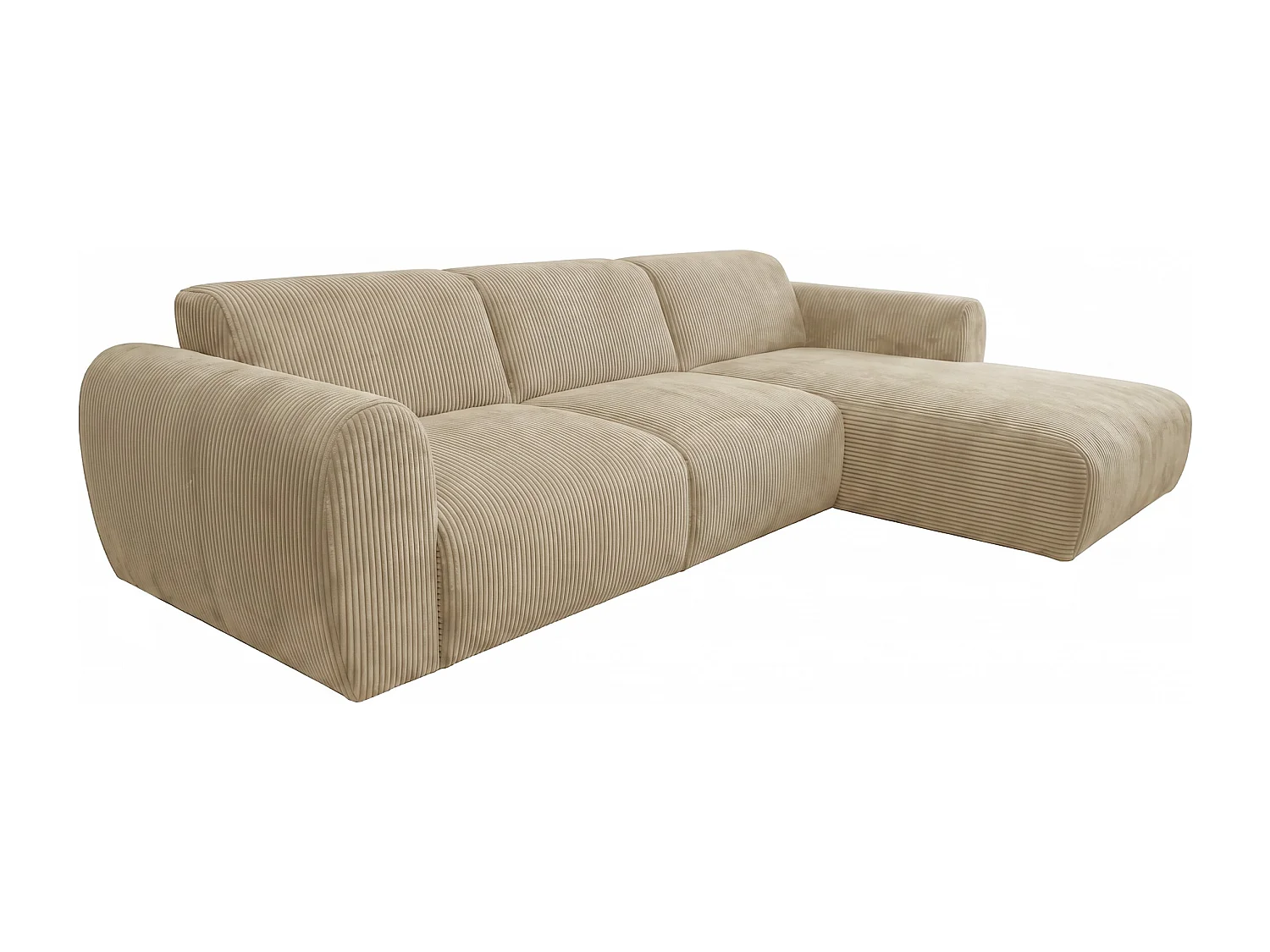 Canapé d’angle Softy – canapé d’angle luxe pour salon, assise moelleuse et élastique, grand canapé 297x180 cm