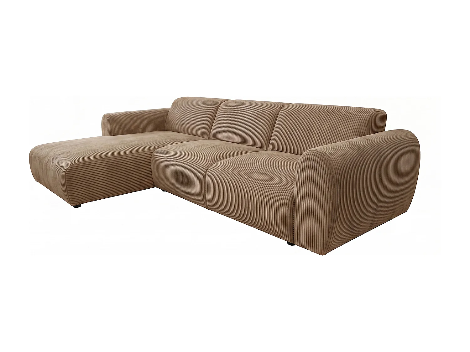Canapé d’angle Softy – canapé d’angle luxe pour salon, assise moelleuse et élastique, grand canapé 297x180 cm