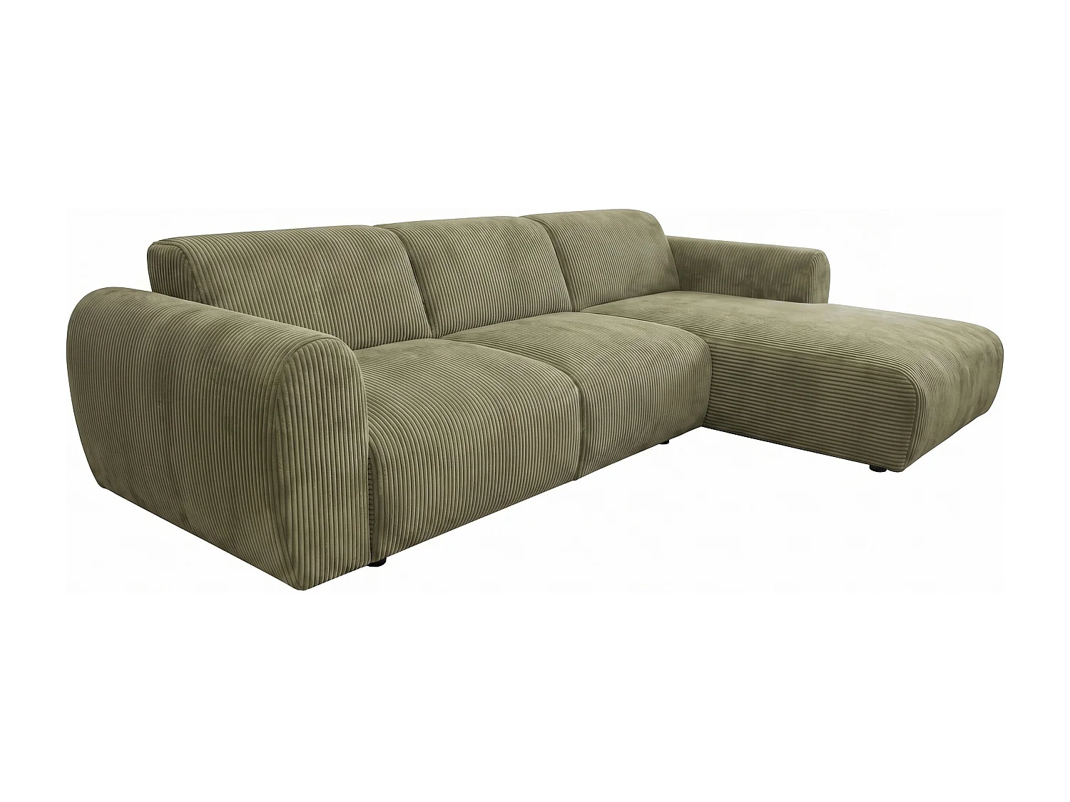 Canapé d’angle Softy – canapé d’angle luxe pour salon, assise moelleuse et élastique, grand canapé 297x180 cm