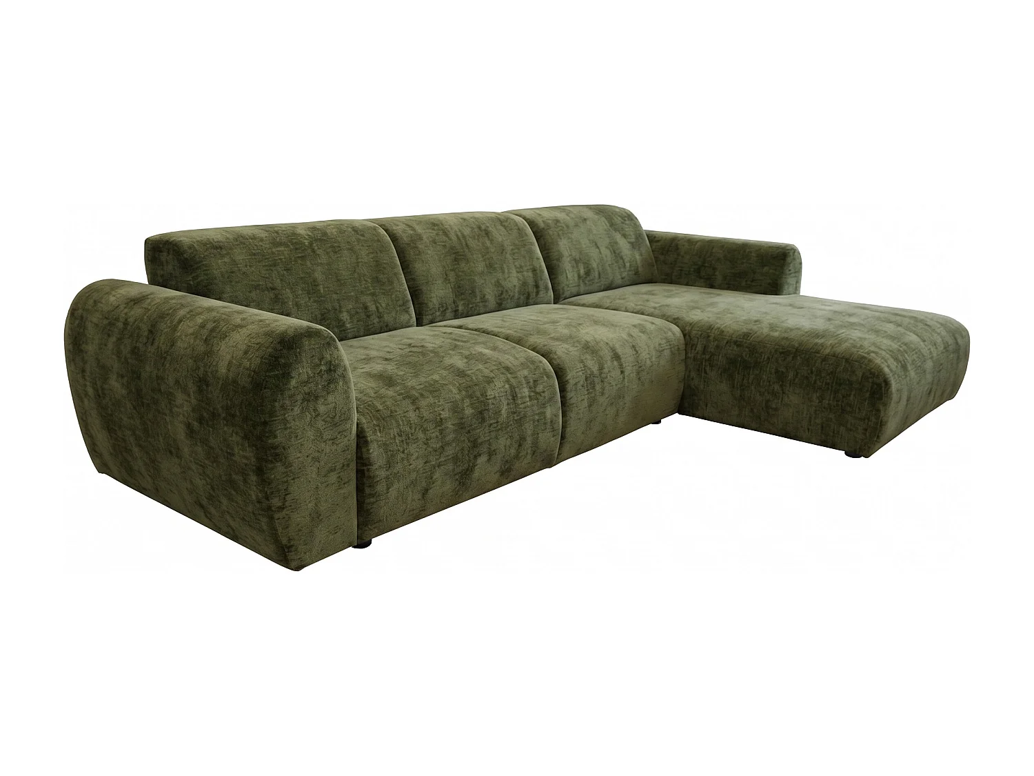 Canapé d’angle Softy – canapé d’angle luxe pour salon, assise moelleuse et élastique, grand canapé 297x180 cm
