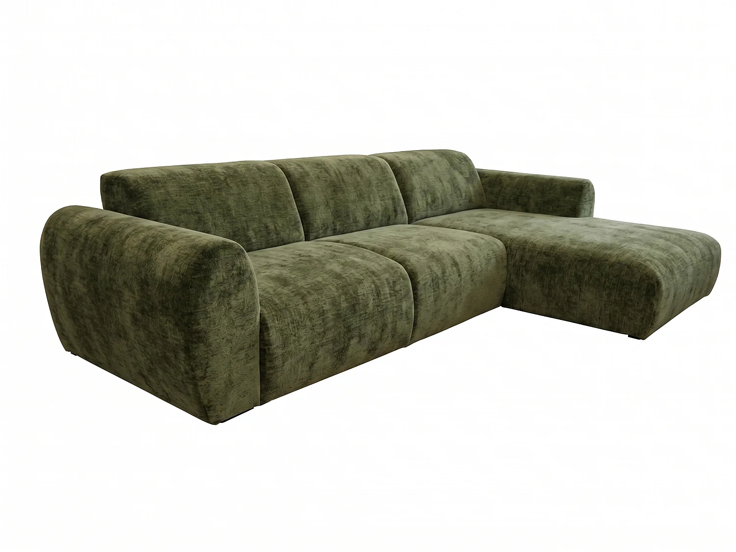 Canapé d’angle Softy – canapé d’angle luxe pour salon, assise moelleuse et élastique, grand canapé 297x180 cm