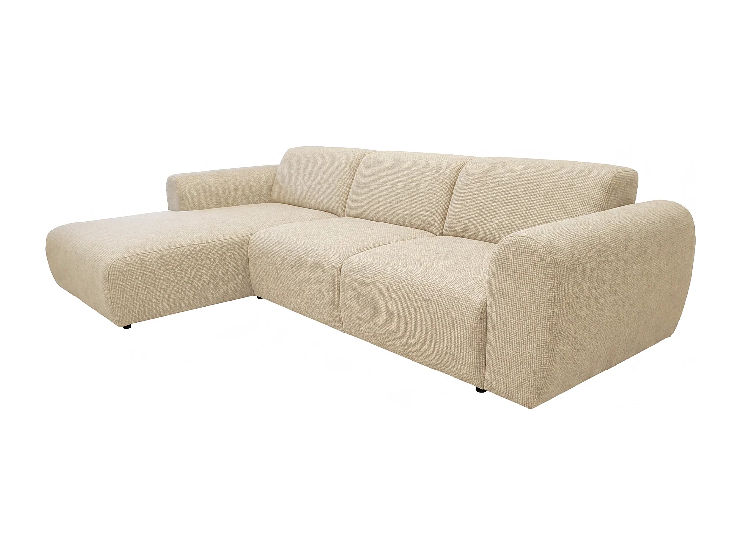 Canapé d’angle Softy – canapé d’angle luxe pour salon, assise moelleuse et élastique, grand canapé 297x180 cm