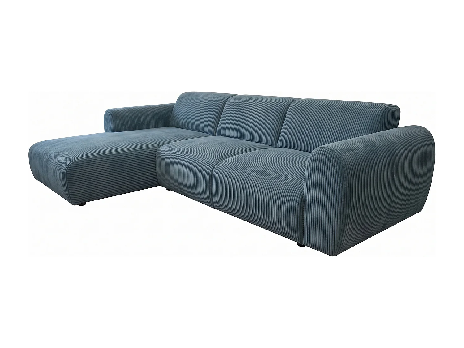 Canapé d’angle Softy – canapé d’angle luxe pour salon, assise moelleuse et élastique, grand canapé 297x180 cm
