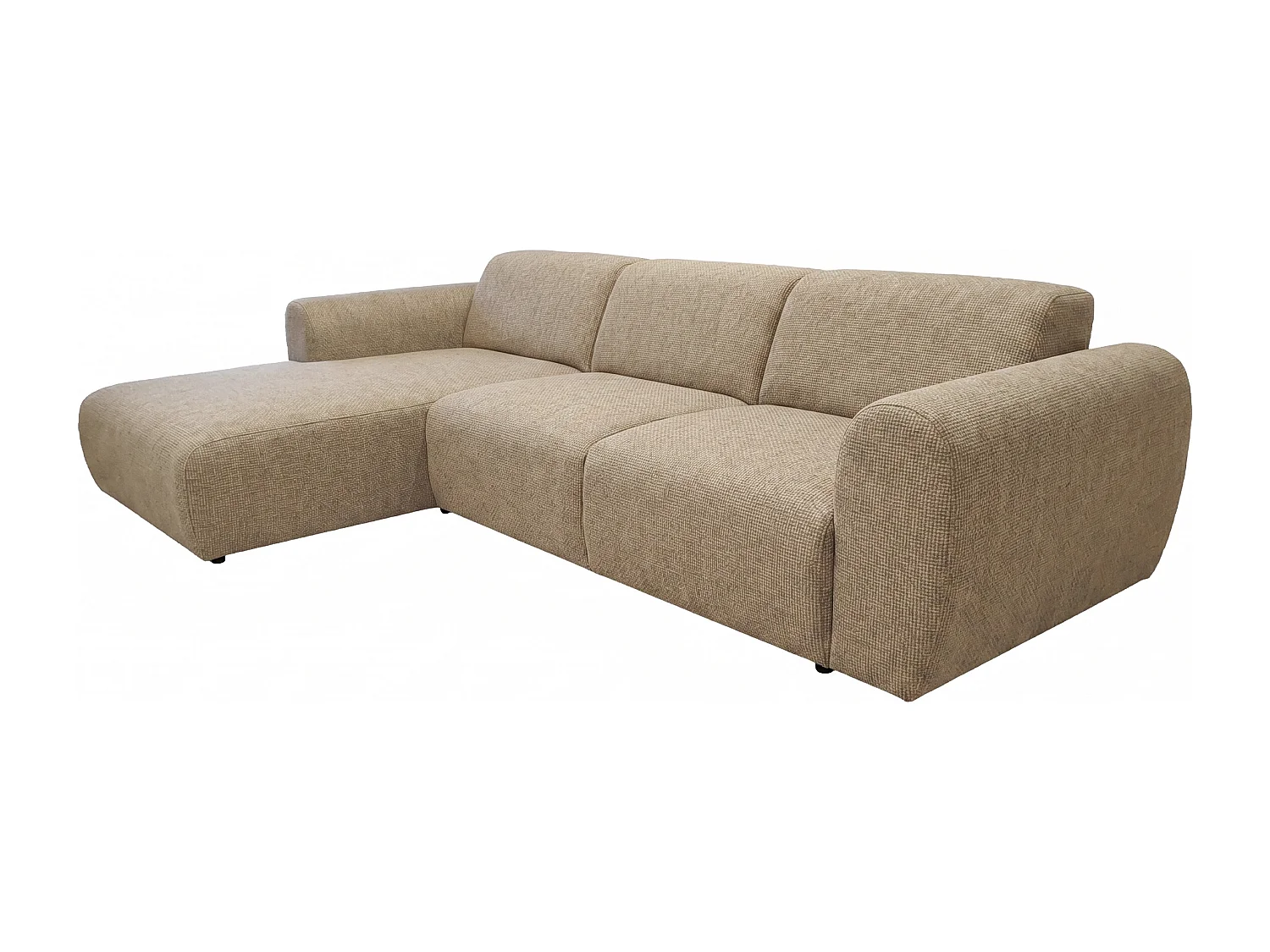 Canapé d’angle Softy – canapé d’angle luxe pour salon, assise moelleuse et élastique, grand canapé 297x180 cm