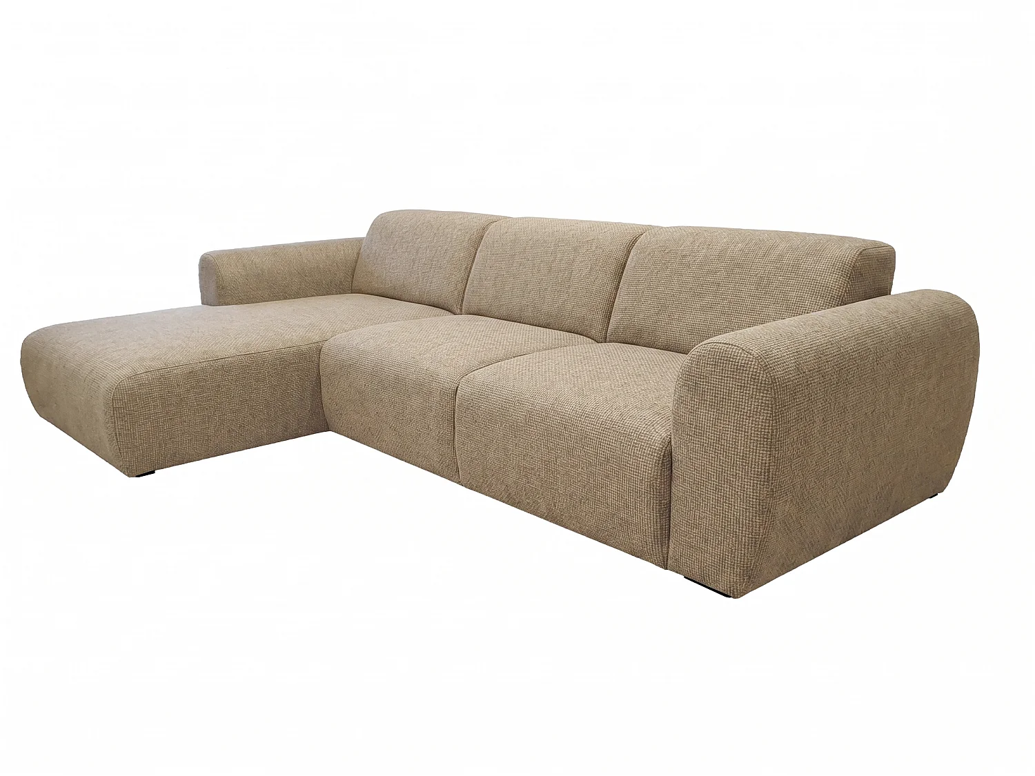Canapé d’angle Softy – canapé d’angle luxe pour salon, assise moelleuse et élastique, grand canapé 297x180 cm
