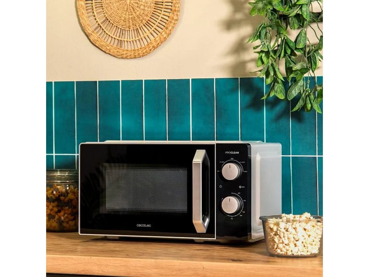 Microondas Cecotec Proclean 2010 700W 20L 5 niveles negro