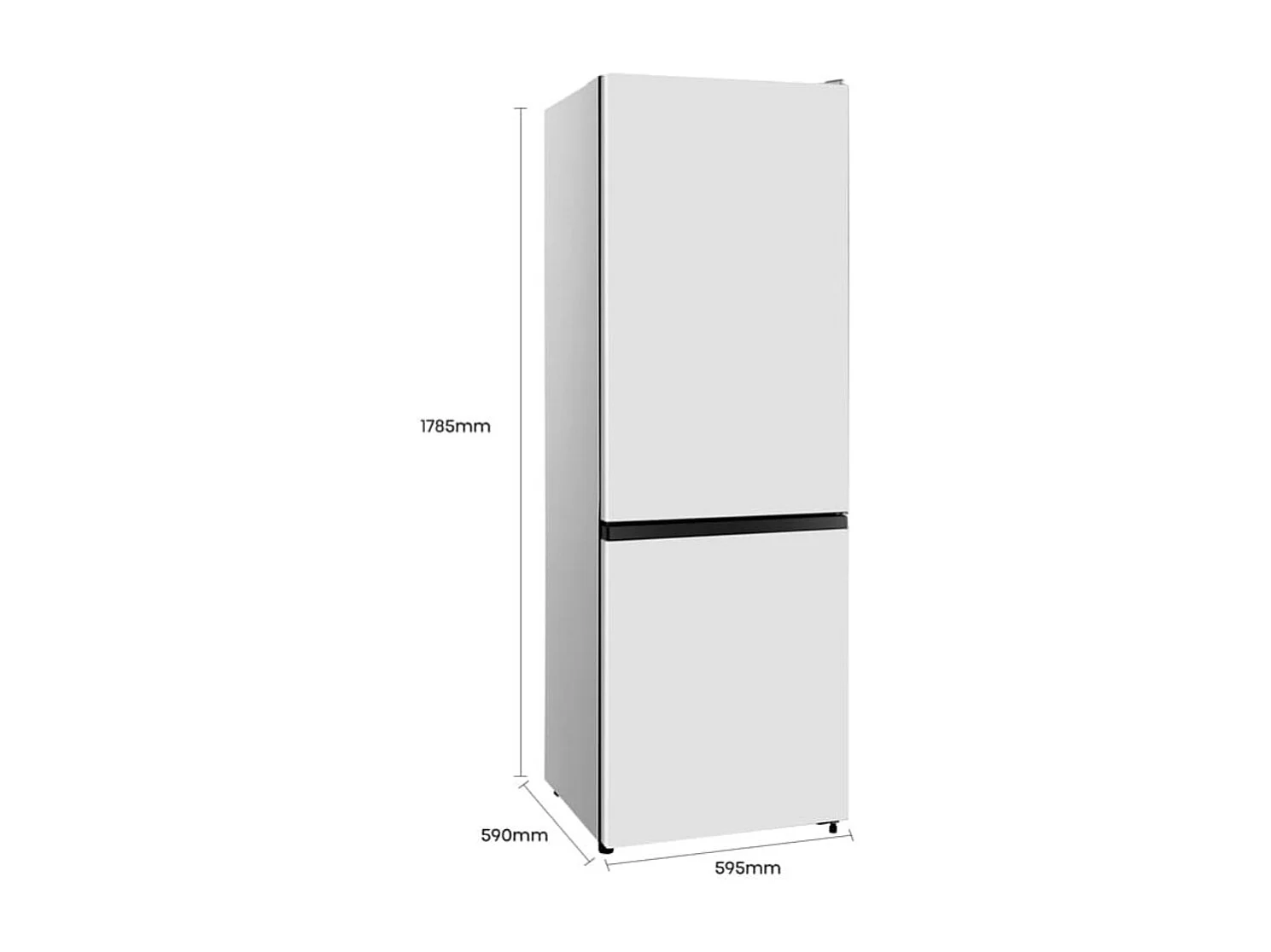Frigorífico combi Hisense RB372N4AWE 292L Total No Frost E blanco 180 cm