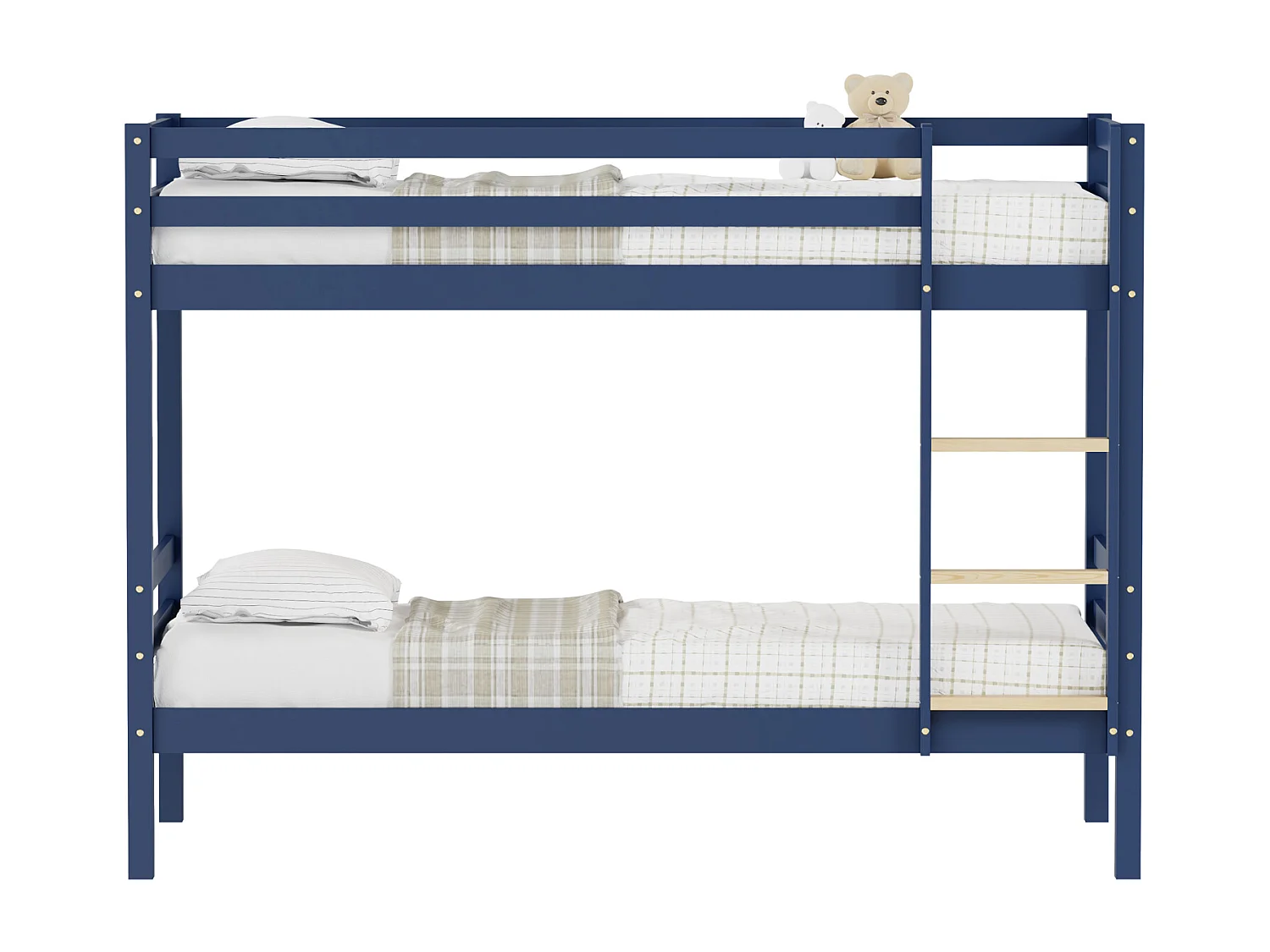 Kinderstapelbed 190x90cm donkerblauw AMBER