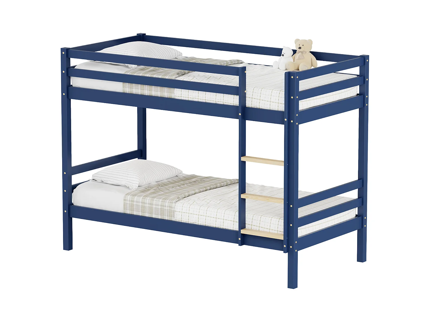 Lits superposés pour enfants 190x90cm bleu foncé AMBRE