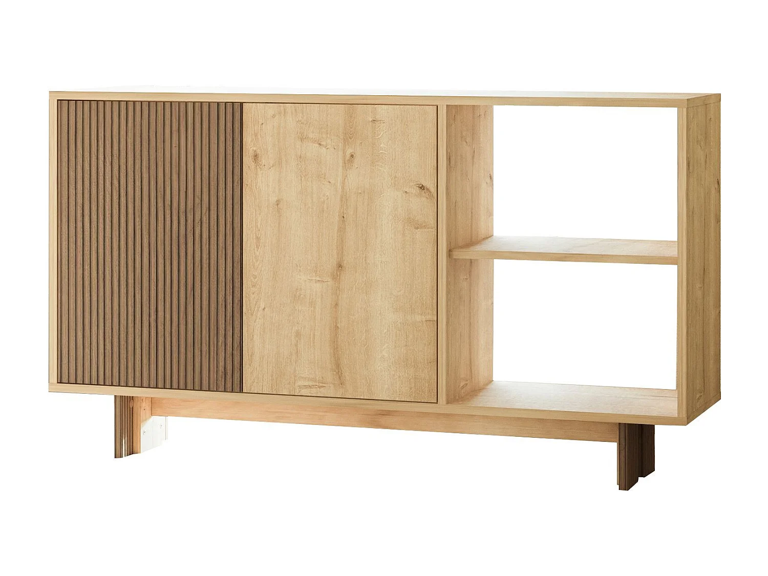 Buffet en bois "Ravello" - 140 x 35 x 80 cm - Beige