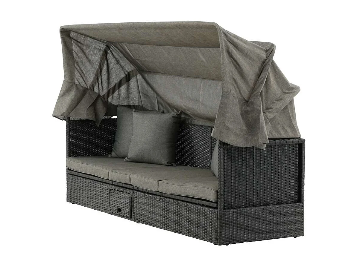 Nopy ligstoel combinatie zwart.