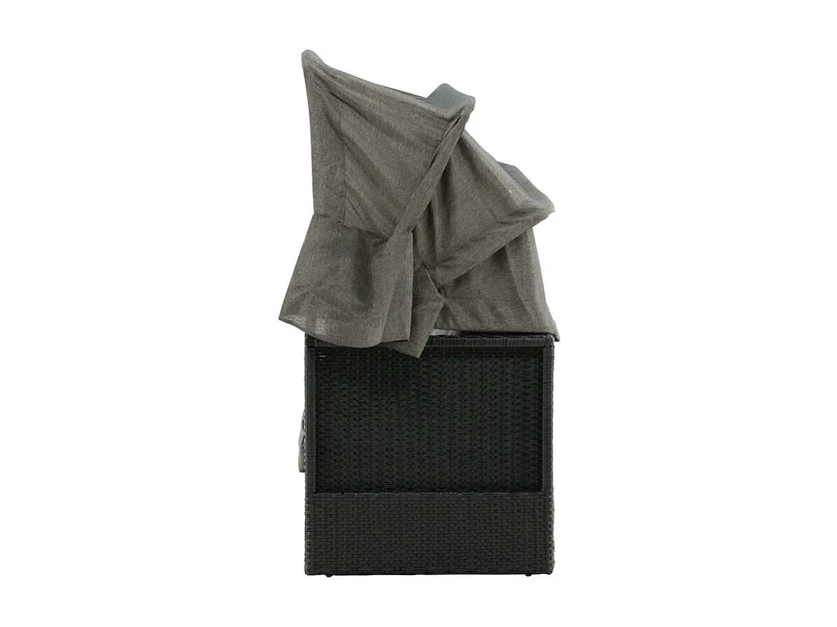 Nopy ligstoel combinatie zwart.