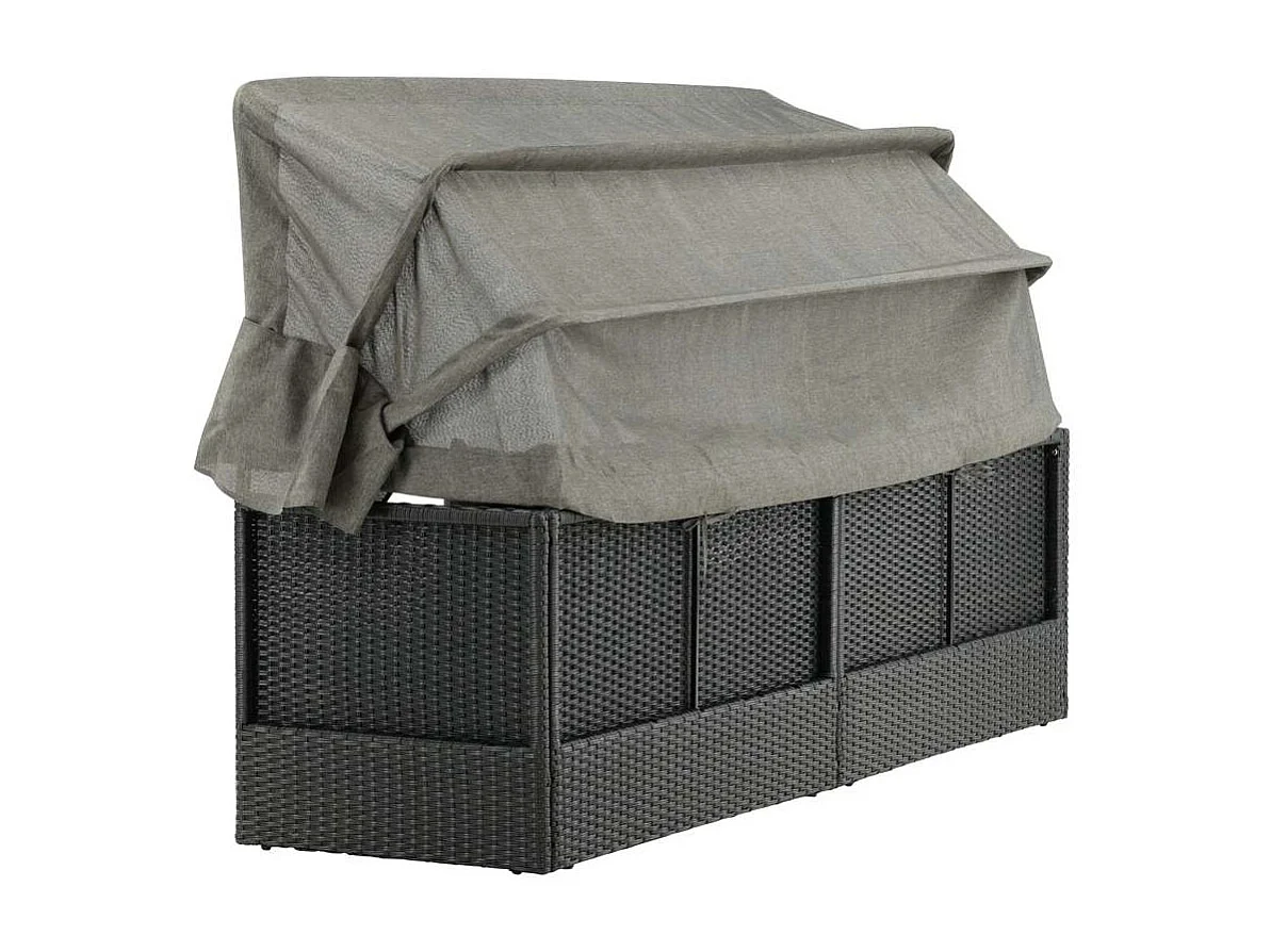 Nopy ligstoel combinatie zwart.