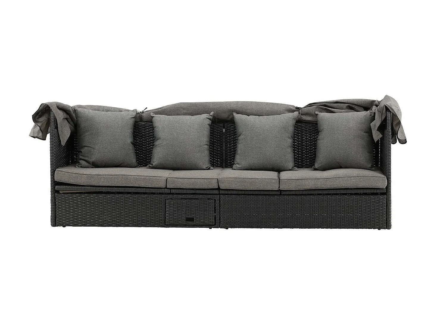 Nopy ligstoel combinatie zwart.