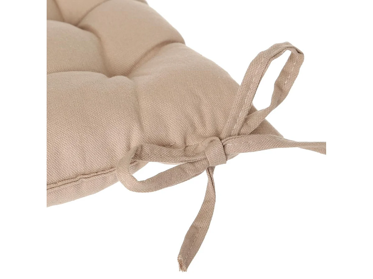 Stoelkussen katoen roze 6x38x38 cm
