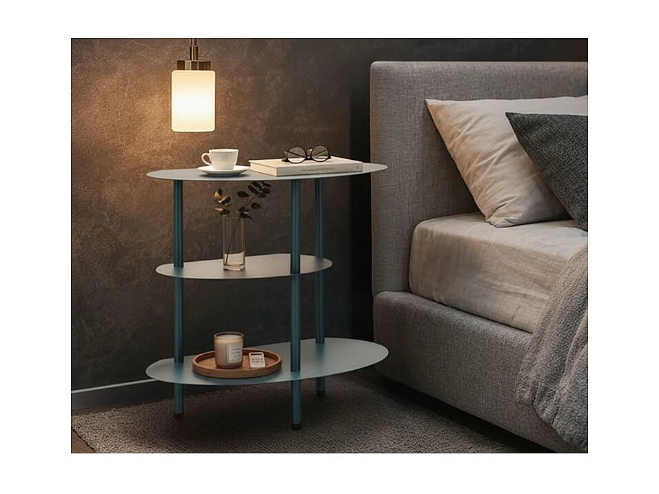 Couverture de lit saturn dove teal cm 49,5x27,5x49,5