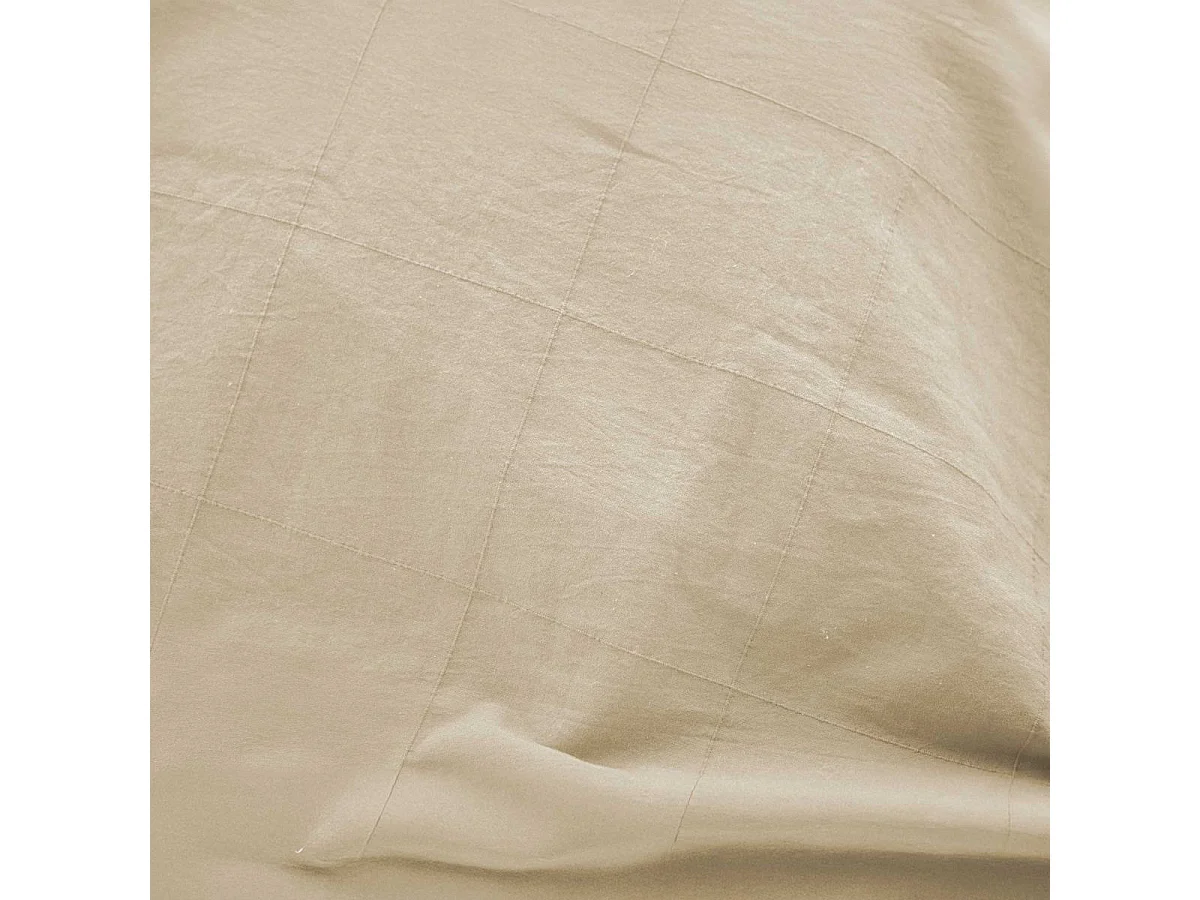Parure de Lit 3 Pièces "Linella" 260x240cm Ivoire