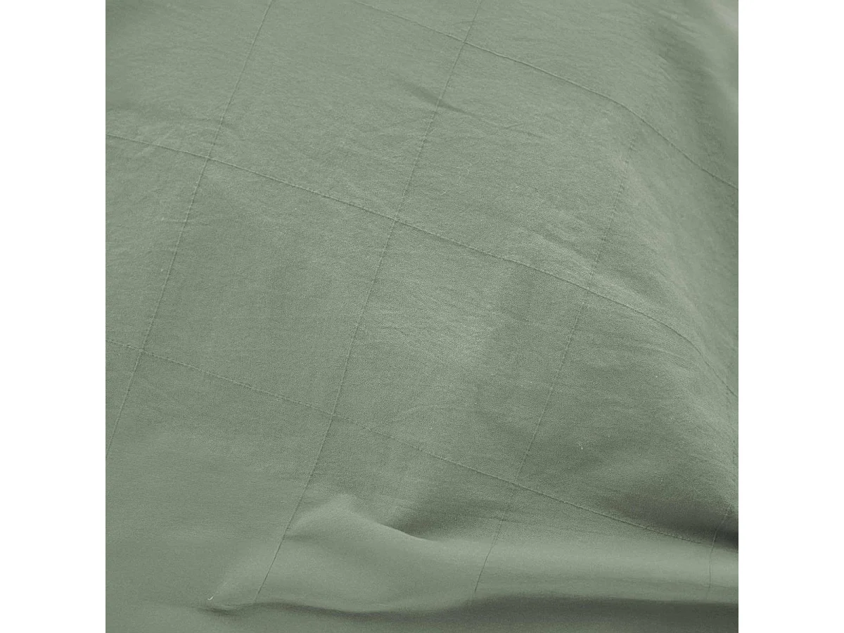 Parure de Lit 3 Pièces "Linella" 260x240cm Sauge