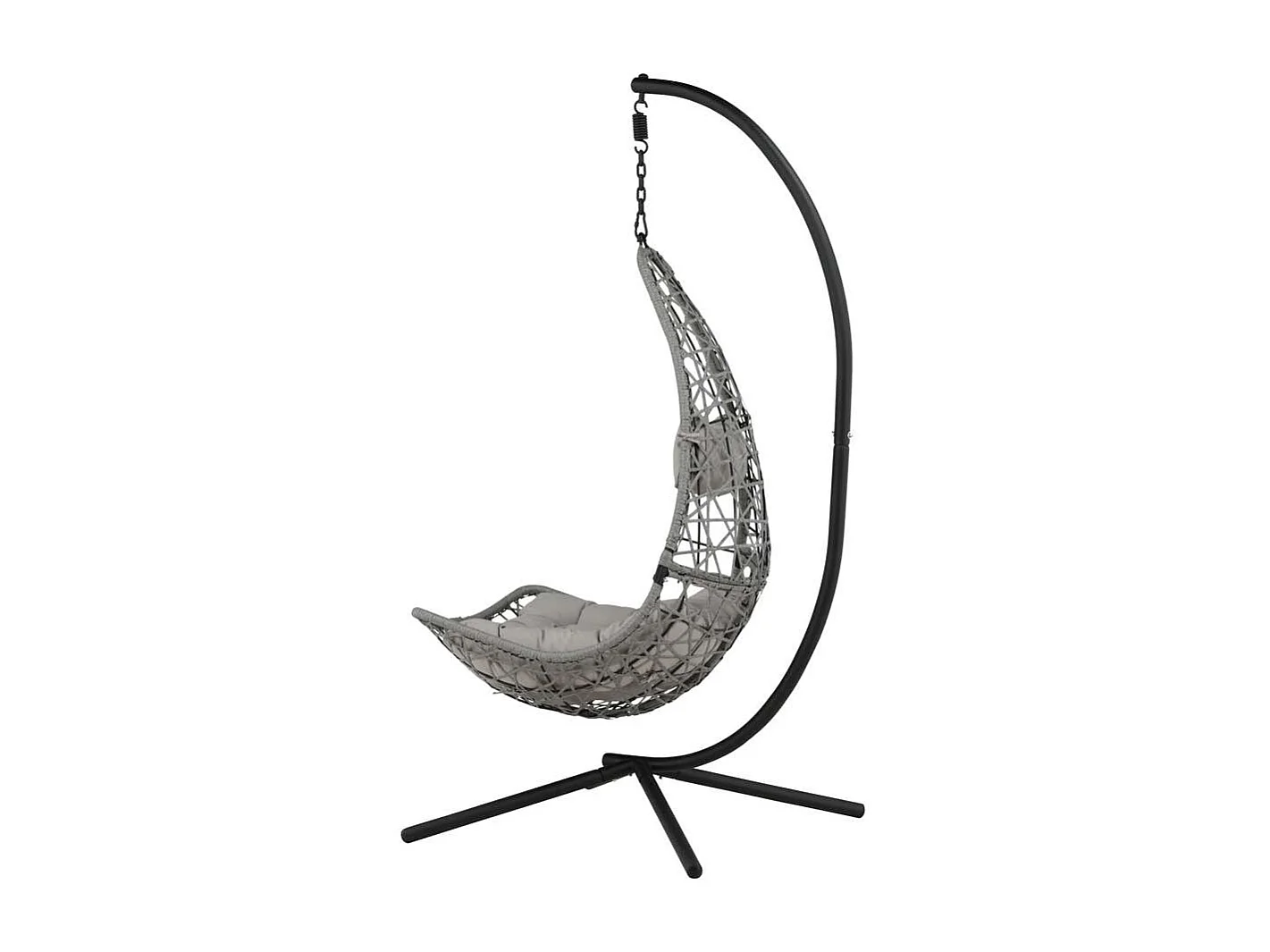 Edinburgh Chaise de jardin suspendue, noir.