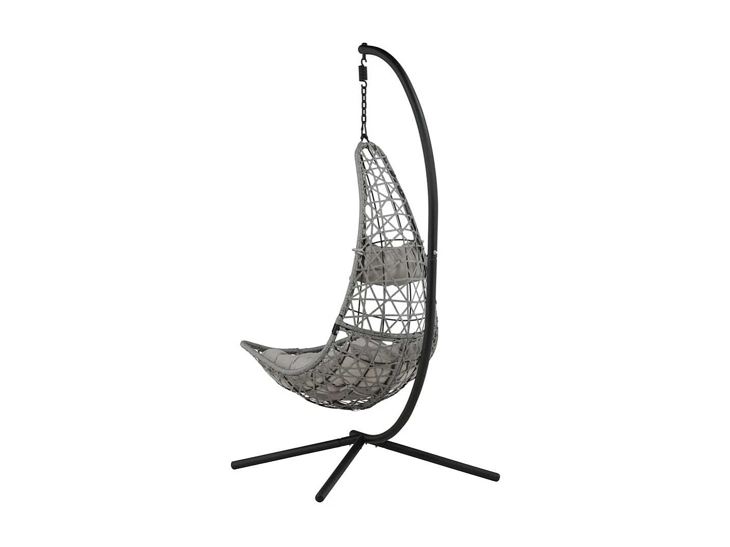 Edinburgh Chaise de jardin suspendue, noir.
