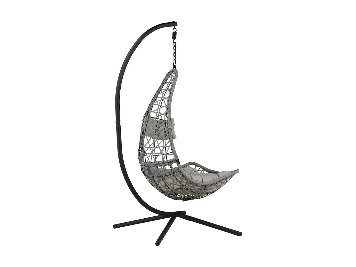 Edinburgh Chaise de jardin suspendue, noir.