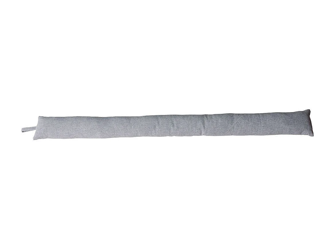 Boudin Bas de Porte en Coton "Dune" 80cm Gris Clair