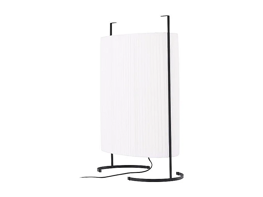 Rennes - Large éclairage lampadaire 60x30x80cm beige.