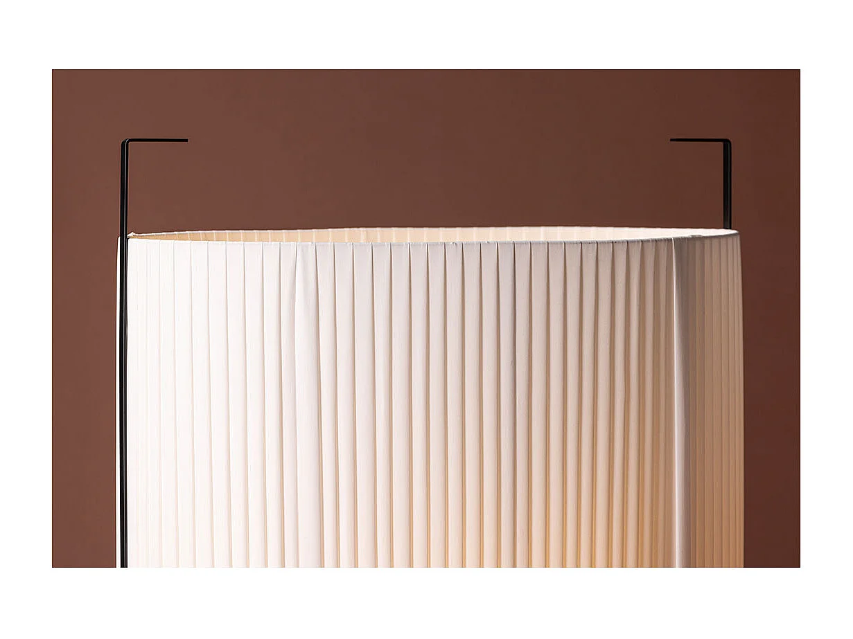 Rennes - Large éclairage lampadaire 60x30x80cm beige.
