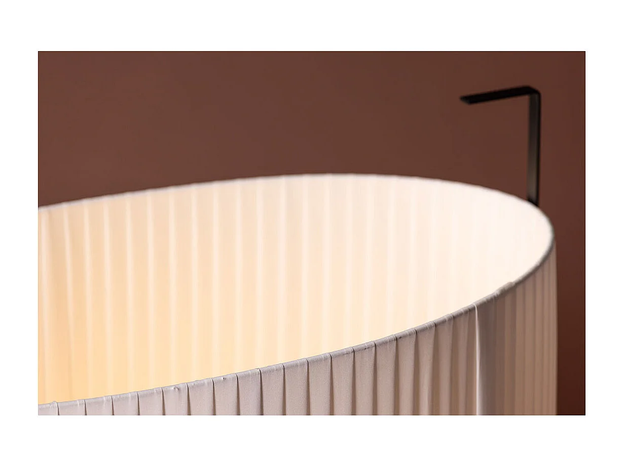 Rennes - Large éclairage lampadaire 60x30x80cm beige.