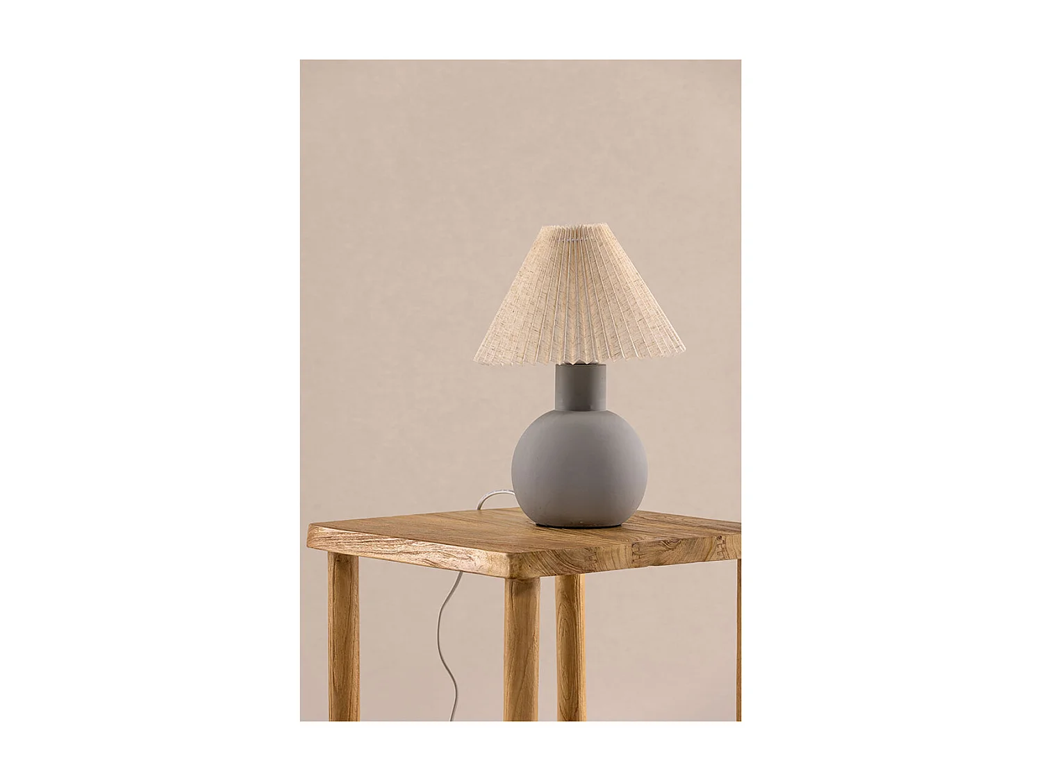 Älvsborg verlichting tafellamp 25x25x37cm grijs.