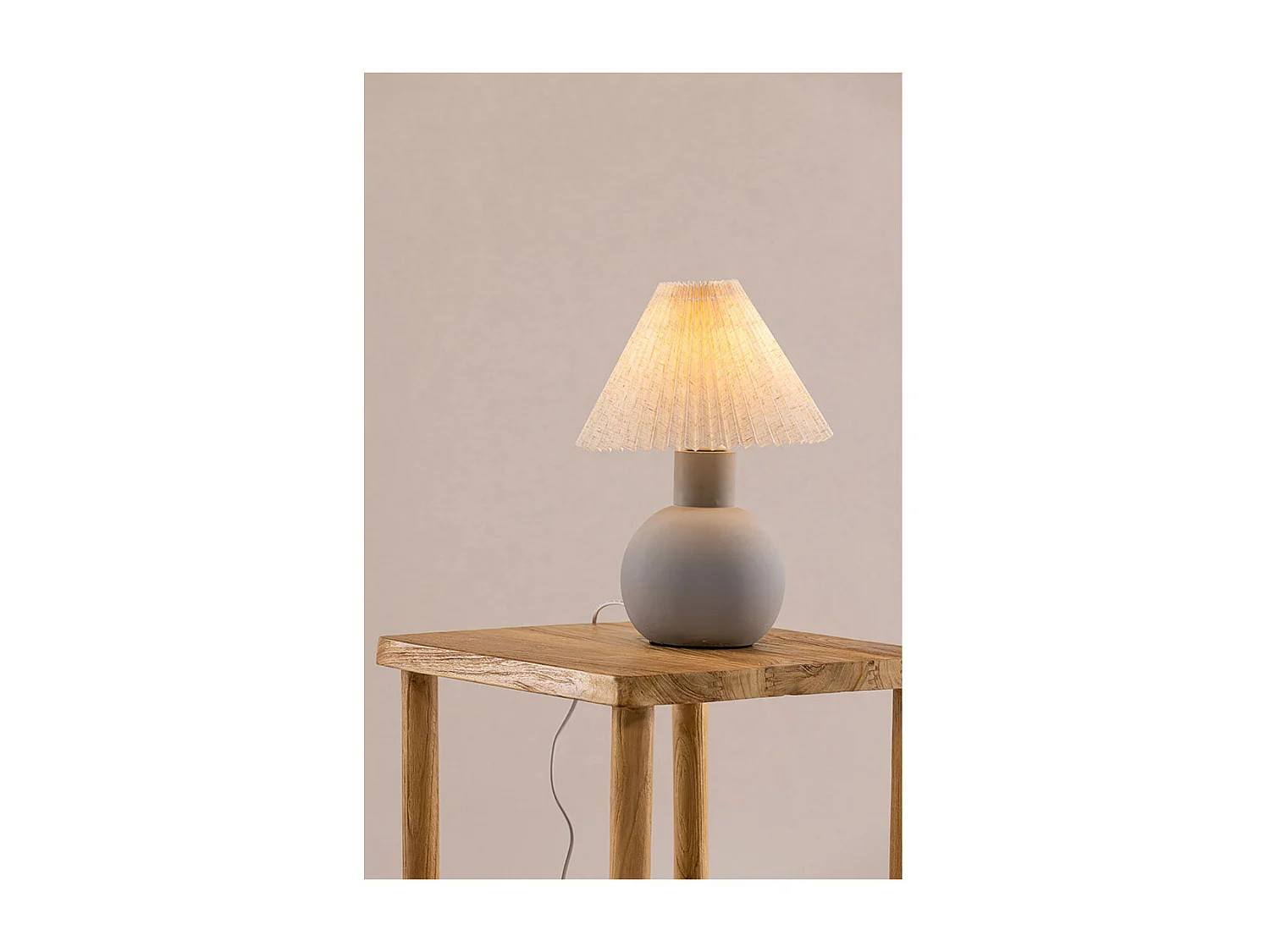 Älvsborg verlichting tafellamp 25x25x37cm grijs.