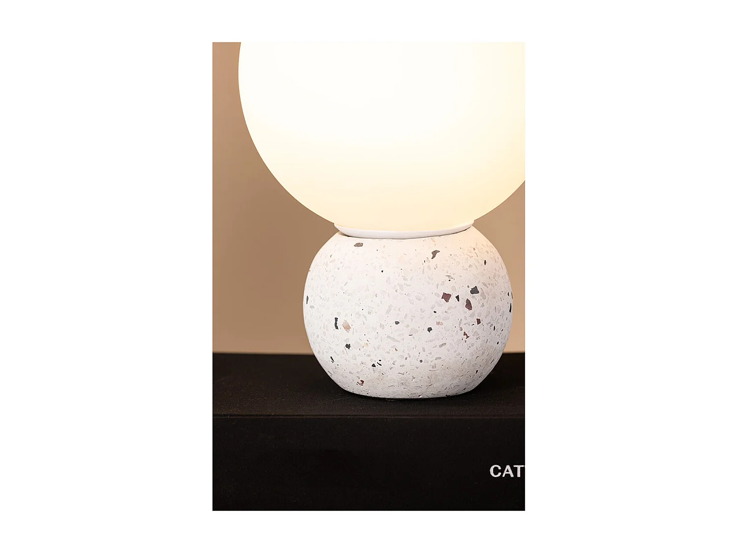 Metz verlichting tafellamp 20x20x29cm wit.