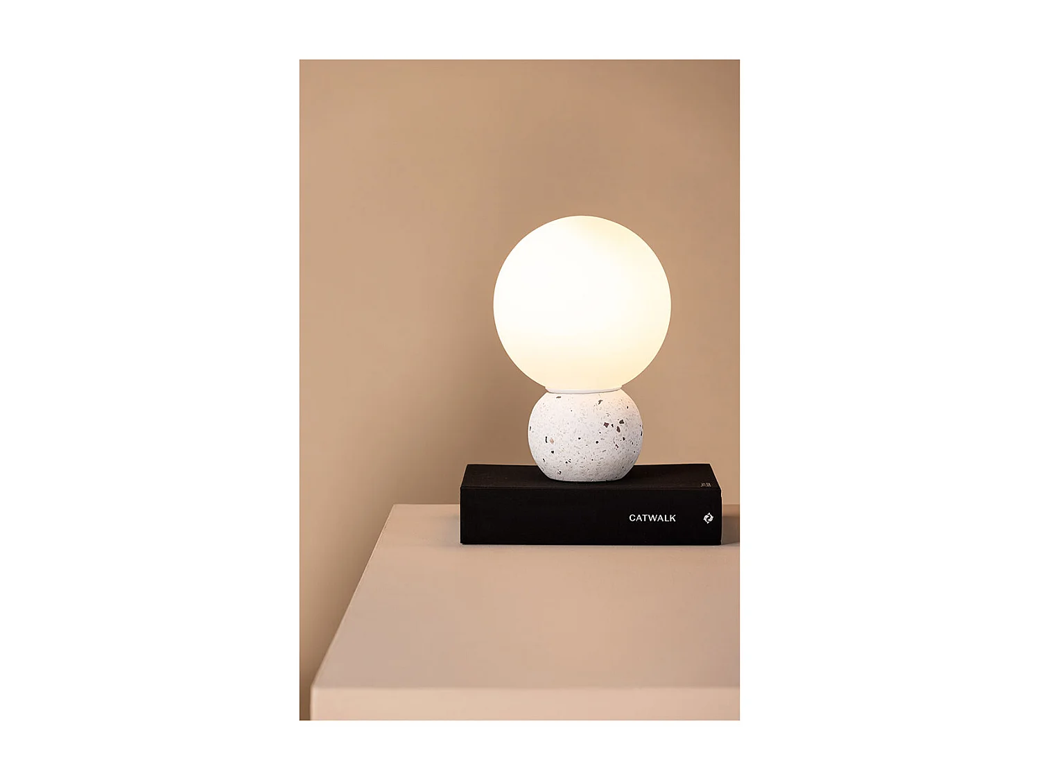 Metz verlichting tafellamp 20x20x29cm wit.