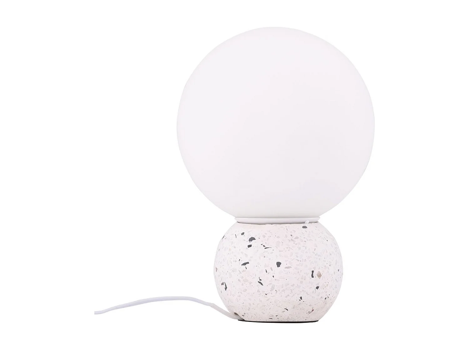 Metz verlichting tafellamp 20x20x29cm wit.