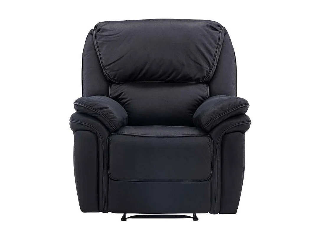Saranda Sessel , Recliner mit Fußstütze schwarz.
