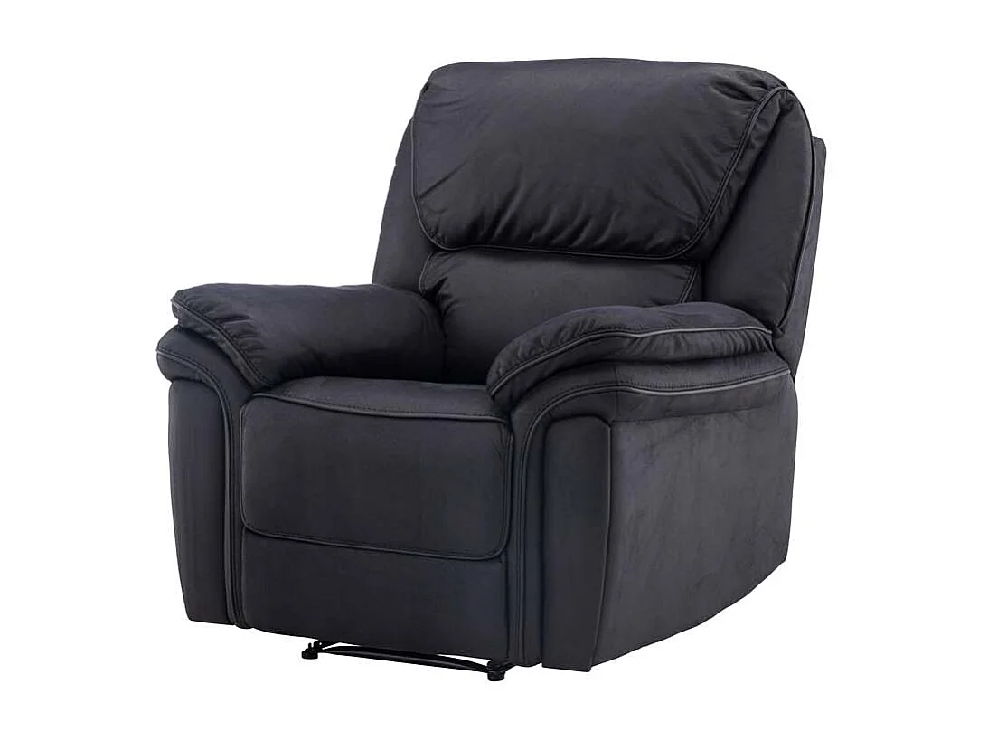 Saranda Sessel , Recliner mit Fußstütze schwarz.