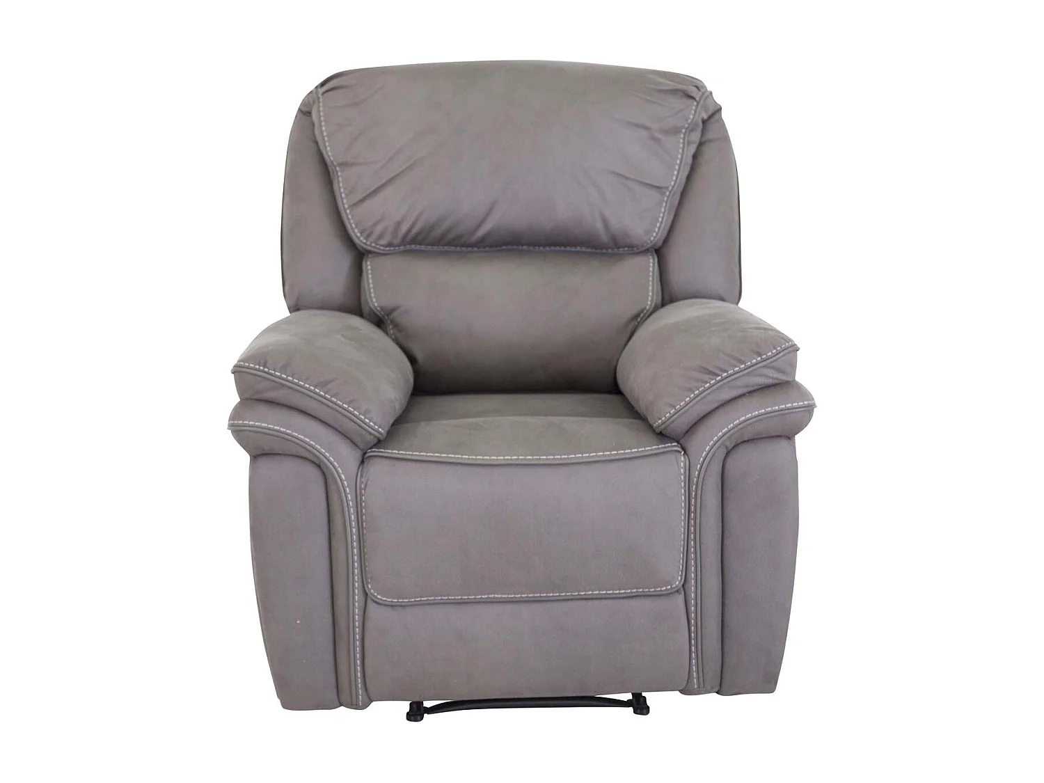 Saranda fauteuil , Recliner avec repose-pieds gris.