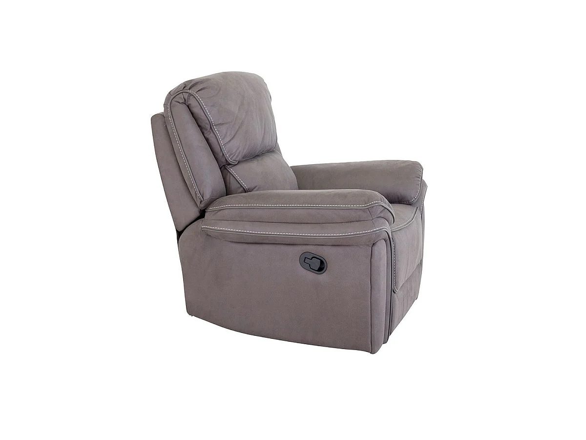 Saranda Sessel , Recliner mit Fußstütze grau.